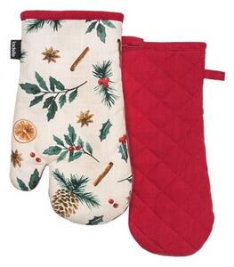 Kuhinjske rukavice u setu 2 kom s božićnim motivom Evergreen – Ladelle