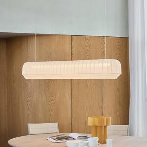 Northern LED viseća svjetiljka Tradition linearna, tekstilna, prljavobijela, prigušiva, Bijela, Dnevni boravak/blagovaonica, Tkanina / tekstil
