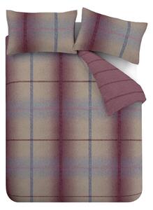 Tamno ružičasta flanelska posteljina za krevet za jednu osobu 135x200 cm Melrose – Catherine Lansfield