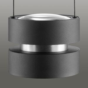 Brilliant LED viseća svjetiljka Glow-Sphere, Ø 18 cm, crna, metalna, prigušiva, Crno, Dnevni boravak/blagovaonica, Aluminij