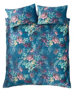 Tirkizna posteljina za krevet za jednu osobu od samta 135x200 cm Bridgeton – Catherine Lansfield