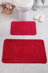 Crvene kupaonske prostirke u setu od 2 kom Ethnic - Foutastic