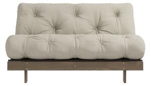 Bež lanena sklopiva sofa 140 cm Roots – Karup Design
