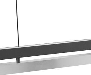 Brilliant LED viseća svjetiljka Pulse, duljina 120 cm, crna, metalna, prigušiva, Crno, Dnevni boravak/blagovaonica, Metal