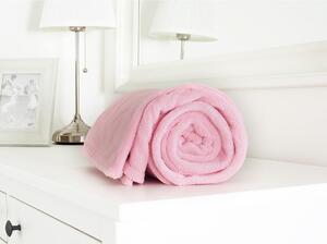 Ružičasta deka za bebe od mikroflanela 110x140 cm Exclusive – B.E.S