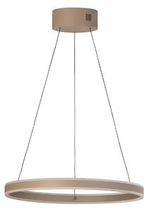 FISCHER & HONSEL Silvio LED viseća lampa, Ø 60 cm, siva, metalna, CCT, prigušiva, Bež, Dnevni boravak/blagovaonica, Metal