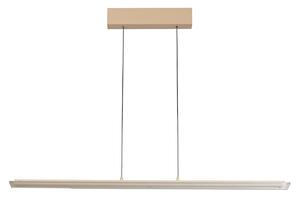 FISCHER & HONSEL Torvi LED viseća svjetiljka, boja pijeska/bijela, duljina 115 cm, CCT, prigušiva, Bež, Dnevni boravak/blagovaonica, Metal
