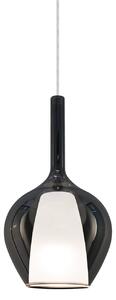 IDEAL LUX Viseća svjetiljka Ideal Lux Kalique 1, dimno siva, Ø 18 cm, prigušiva, Sivo, Dnevni boravak/blagovaonica, Plastika