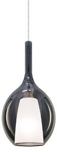 IDEAL LUX Viseća svjetiljka Ideal Lux Kalique 2, dimno siva, Ø 18 cm, prigušiva, Sivo, Dnevni boravak/blagovaonica, Plastika