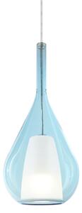IDEAL LUX Viseća lampa Ideal Lux Kalique 3, plava, Ø 18 cm, plastika, prigušiva, Plava, Dnevni boravak/blagovaonica, Plastika