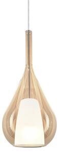 IDEAL LUX Viseća lampa Ideal Lux Kalique 3, jantarna, Ø 18 cm, prigušiva, Bež, Dnevni boravak/blagovaonica, Plastika