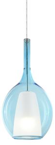 IDEAL LUX Viseća lampa Ideal Lux Kalique 2, plava, Ø 18 cm, plastika, prigušiva, Plava, Dnevni boravak/blagovaonica, Plastika