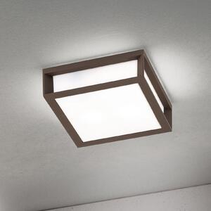 ORION Henry vanjska svjetiljka, korten, lijevani aluminij, E27, IP44, prigušiva, Smeđa / hrđa, Aluminij