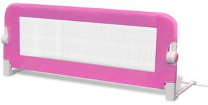 VidaXL Sigurnosna ograda za dječji krevetić 102 x 42 cm ružičasta