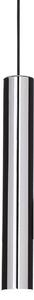 IDEAL LUX Viseća svjetiljka Ideal Lux Look, kromirana, Ø 6 cm, metalna, Metalik, Dnevni boravak/blagovaonica, Metal