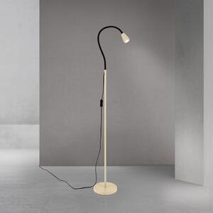 ORION Podna lampa s točkicama, kaki, visina 145 cm, fleksibilni krak, GU10, Bež, Dnevni boravak/blagovaonica, Metal