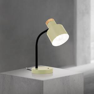 ORION Stolna lampa Gili, svijetlozelena, čelik, visina 35 cm, E27, Zelena, Dnevni boravak/blagovaonica, Metal