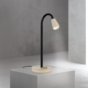 ORION Stolna lampa Dotty, kaki, visina 45 cm, podnožje, prigušivač, GU10, prigušiva, Bež, Dnevni boravak/blagovaonica, Metal, Svjetlo za čitanje