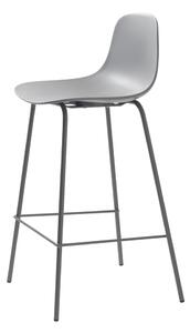 Siva plastična barska stolica 92,5 cm Whitby - Unique Furniture