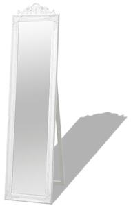 VidaXL Samostojeće zidno ogledalo u baroknom stilu 160 x 40 cm bijelo