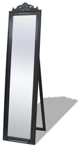 VidaXL Samostojeće zidno ogledalo u baroknom stilu 160 x 40 cm crno