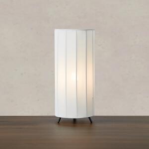 Markslöjd Hikari stolna lampa, Ø 14 cm, bijela/crna, tkanina/metal, Bijela, Dnevni boravak/blagovaonica, Tkanina / tekstil, tronožac