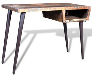 VidaXL Radni stol od obnovljenog drva sa željeznim nogama