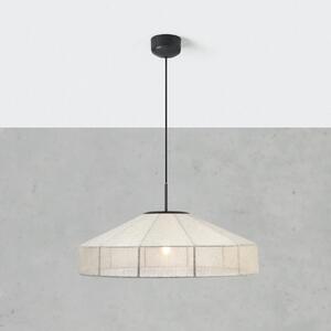 Markslöjd Viseća lampa Alia, bež/crna, Ø 57 cm, tkanina/metal, prigušiva, Bež, Dnevni boravak/blagovaonica, Tkanina / tekstil