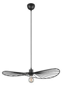 Mat crna viseća svjetiljka ø 60 cm Chapeau – Trio