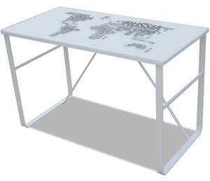 VidaXL Pravokutni stol s tiskanom površinom, karta svijeta