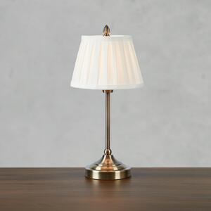 Markslöjd Oxford stolna lampa, boje mesinga, visina 43 cm, metal/tkanina, Zlato / mjed, Dnevni boravak/blagovaonica, Tkanina / tekstil