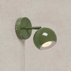 Markslöjd Zidna lampa Pop, zelena, širina 10 cm, metalna, Zelena, Dnevni boravak/blagovaonica, Metal