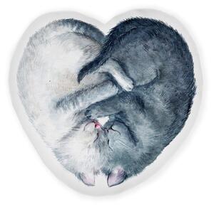 Dječji jastuk Cat Heart – Folkifreckles