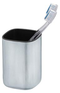 Čašica za četkice za zube od nehrđajućeg čelika u mat srebrnoj boji Alassio - Wenko