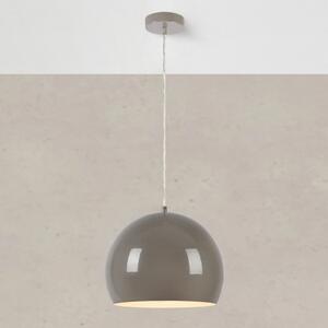 Markslöjd Viseća lampa Pop, Ø 28 cm, siva, metalna, prigušiva, Sivo, Dnevni boravak/blagovaonica, Metal
