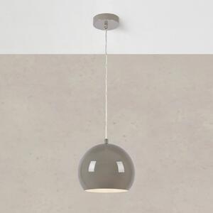 Markslöjd Viseća lampa Pop, Ø 20 cm, siva, metalna, prigušiva, Sivo, Dnevni boravak/blagovaonica, Metal
