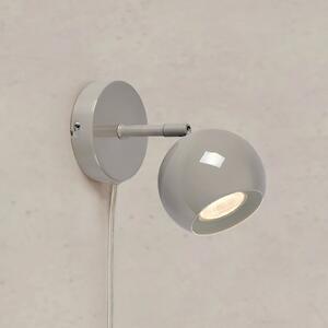 Markslöjd Zidna lampa Pop, siva, širina 10 cm, metalna, Sivo, Dnevni boravak/blagovaonica, Metal