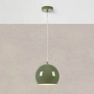 Markslöjd Viseća lampa Pop, Ø 20 cm, zelena, metalna, prigušiva, Zelena, Dnevni boravak/blagovaonica, Metal