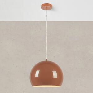 Markslöjd Viseća lampa Pop, Ø 28 cm, smeđa, metalna, prigušiva, Smeđa / hrđa, Dnevni boravak/blagovaonica, Metal