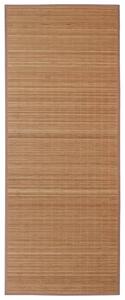 VidaXL Pravokutni tepih od smeđeg bambusa 80 x 300 cm