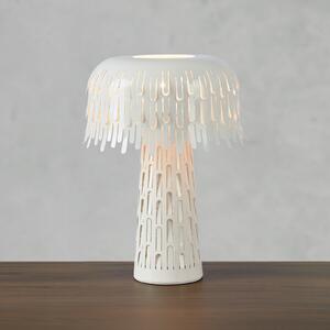 Markslöjd Stolna lampa Verbera, bijela, visina 38 cm, metalna, Bijela, Dnevni boravak/blagovaonica, Metal