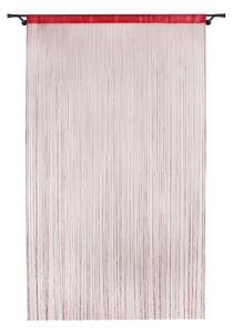 Crvena zavjesa za vrata 100x200 cm String – Mendola Fabrics