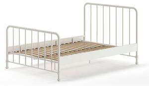 Bijeli metalni krevet s podnicom 140x200 cm BRONXX – Vipack