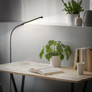 Briloner LED podna lampa Mura, crna, visina 170 cm, metalni dodirni prigušivač, prigušiva, Crno, Dnevni boravak/blagovaonica, Plastika
