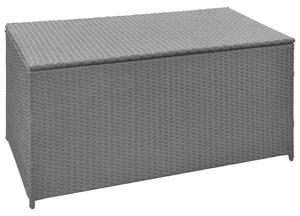 VidaXL Vrtna kutija za pohranu crna 120 x 50 x 60 cm od poliratana