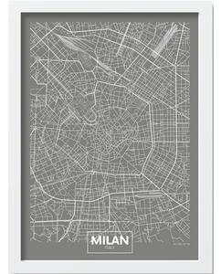 Plakat u okviru 40x55 cm Milan - Wallity