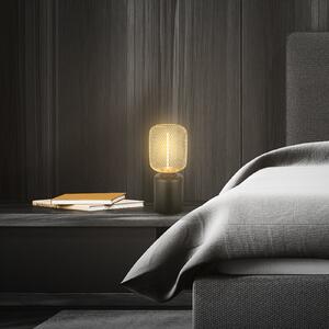 Briloner Stolna lampa Rist, crno/zlatna, visina 22 cm, metalna, Zlato / mjed, Dnevni boravak/blagovaonica, Metal