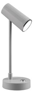 Svijetlo siva LED stolna lampa s mogućnošću zatamnjivanja (visina 28 cm) Lenny – Trio
