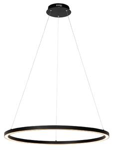 Viseća svjetiljka crna 80 cm s LED 3-stupanjskom prigušivanjem - Girello