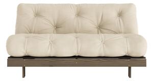 Bež/krem sklopiva sofa 160 cm Roots – Karup Design
